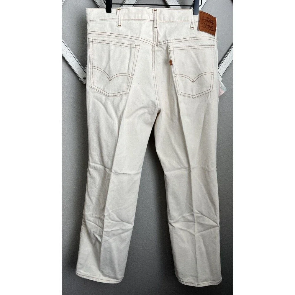 NWT! Deadstock Vtg 1980's Levi's For Men 38X30 Two Horse Jeans Leather Tab